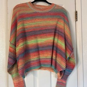 Bucket List Brand rainbow sweater